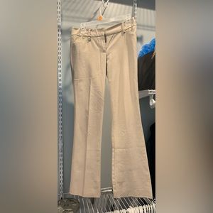 New York and Company. Linen Khaki. Stretch. Size 2 average. In great condition.